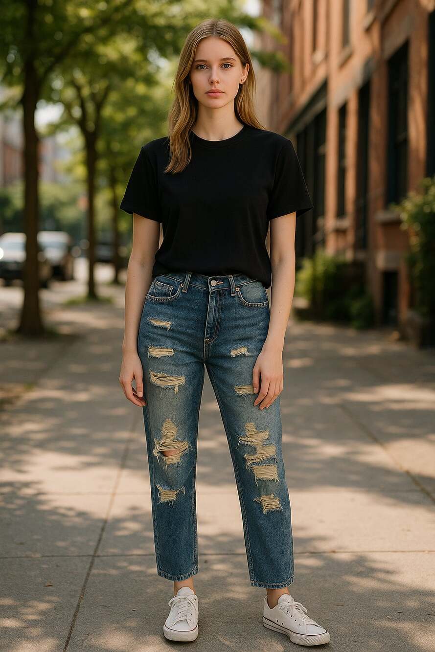 FREE PEOPLE Sandrine Rose Straight Leg Jeans Size 24 Blue Denim New $176